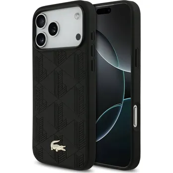 Lacoste PU Nomogramme Gold Logo MagSafe zadní kryt pro iPhone 17 Pro Max Black