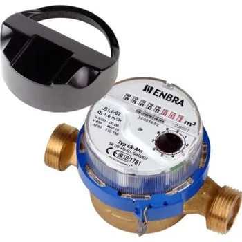 Vodovodní potrubí Enbra ER-AM vodoměr bytový DN15, G3/4",I=110mm, Q3=1,6m3/hod, jednovtokový, suchoběžný, studená voda 30°C, včetně M-Bus modulu