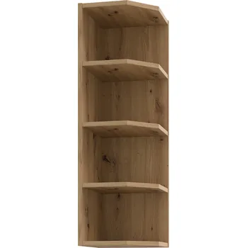 police LEMPERT Horní rohová polička ARIA 58 (30 / 90 cm) dub artisan