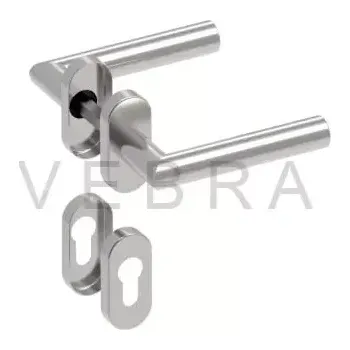 Klika/klika se štítkem NEREZ (Nerezové kování pro exteriér)