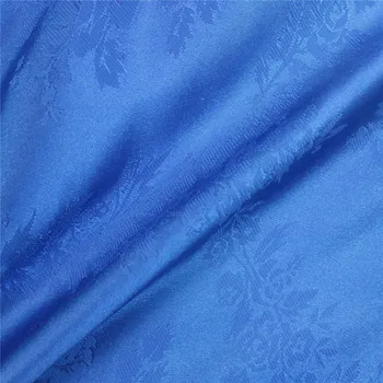 Šatovka Satén Žakár Folk - Modrá královská