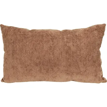 Povlečení Polštářek Chenille Warm Brown, 30 x 50 cm, hnědá