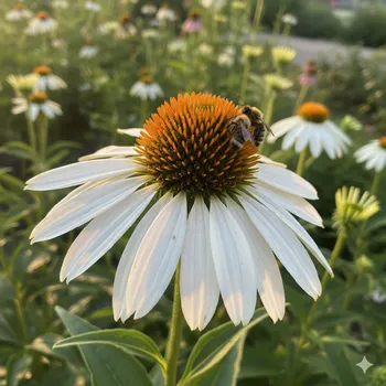 Semeno Třapatkovka Echinacea 'White Swan' v květináči