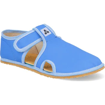 Dívčí bačkory Barefoot dětské přezůvky Antal - Rascal Basic modré Velikost: 28