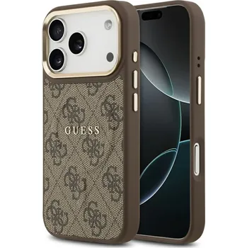 Náhradní kryt pro mobilní telefon Kryt Guess Case iPhone 17 Pro with MagSafe Guhmp17Lp4Msegcw (Pu 4G W/ Classic) Brown