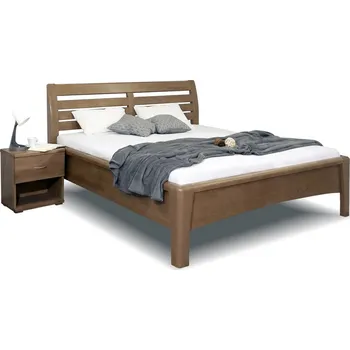 Postel Zvýšená postel dvoulůžko z masivu CONSTANTA, masiv buk