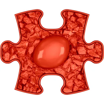 ortopedická podložka MUFFIK Ortopedická podložka - Dinosauří vejce mini měkké Červená MFK-049-1-2-01