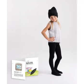 Dětské punčocháče v knížce s pohádkou – POHÁDKY V (černé) - 116/122 - Černá