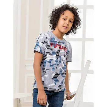 Chlapecké tričko Chlapecké triko - WINKIKI WTB 01790, šedá Barva: Světlá šedá, Velikost: 164