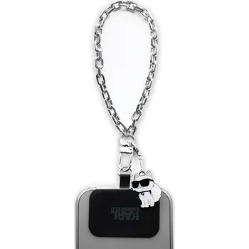 Módní doplněk Řemínek Karl Lagerfeld Ruka Strap Kluchcskpk (Zápěstí Chain Choupette) silver