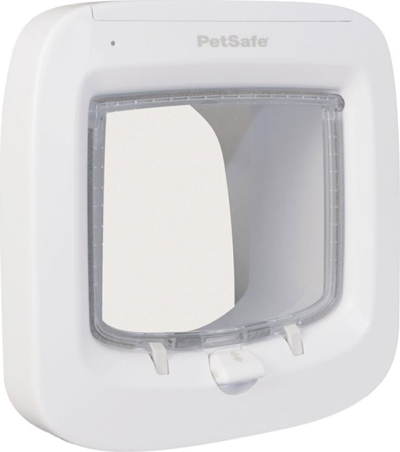 Dvířka pro psy a kočky PETSAFE Smart s mikročipem - bílé