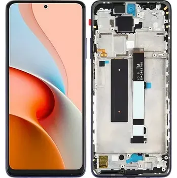 Náhradní díl pro mobilní telefon TopTechnology LCD displej Xiaomi Mi 10T Lite ( 5G ) + přední kryt blue, modrý - originál náhradní servisní díl