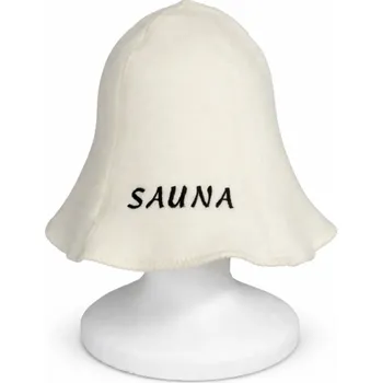 Klobouk do sauny – krémový