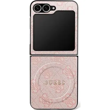 Náhradní kryt pro mobilní telefon Kryt Guess Case Samsung Galaxy Z Flip7 with MagSafe Guhmzf7P4Msegcp (Magnetic 4G Pu W/ Classic) Pink