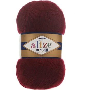Galanterie Alize Angora real 40 - 57 vínová