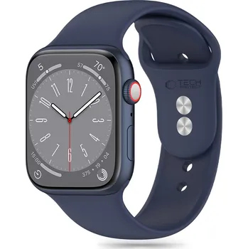 Módní doplněk Řemínek Tech-Protect Silicone Apple Watch 4/5/6/7/8/9/SE/Ultra 1/2 (42/44/45/49 mm) Midnight Blue
