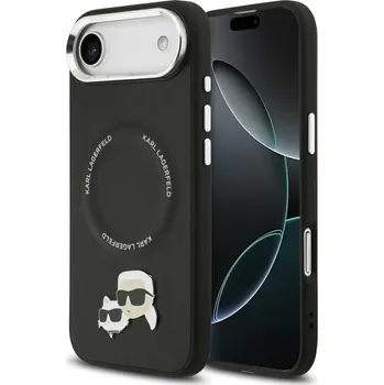 Náhradní díl pro mobilní telefon Karl Lagerfeld Kryt pro iPhone 17 Air s MagSafe Klhmp17Mpsmlrkck (Pu K&C Pins) černé