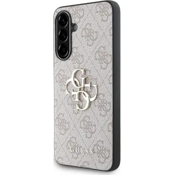 Guess PU 4G Metal Logo zadní kryt pro Samsung Galaxy A36 Pink