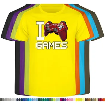 Pánské tričko panske-levne-bavlnene-tricko-digi-potisk-pocitacove-hry Barva: Yellow - žlutá, velikost: 5XL