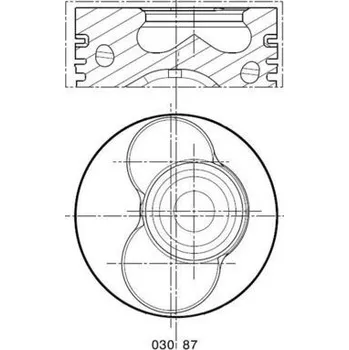 Píst motoru Píst MAHLE 030 87 00