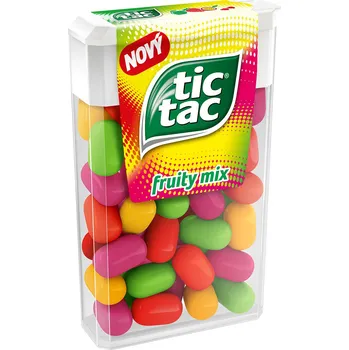Bonbon TicTac Fruity mix malý cena za kartonové balení (Kartonové balení : 24 ks)