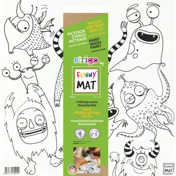Obraz Transparentní podložka pro vybarvování Strigo Funny Mat Monsters