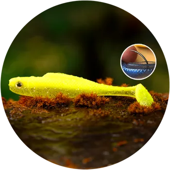 Umělá nástraha RedBass Gumová Nástraha Ripper Kicker Signal Yellow G UV - XX 155 mm 23 g