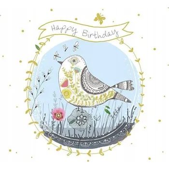 Obraz Karnet čtverec s obálkou Narozeniny Pták Museums