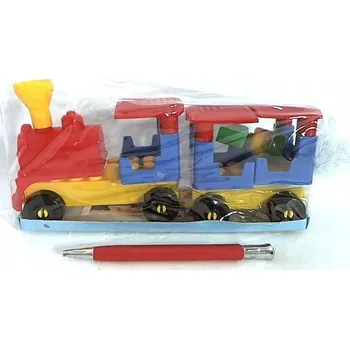 ostatní stavebnice Kraftika Stavebnice "Kouzelný vlak", 21 dílů