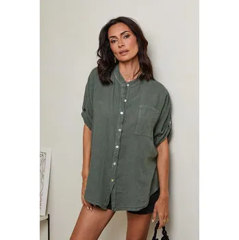 Dámská košile Košile Le Monde du Lin Khaki 322930 38/40