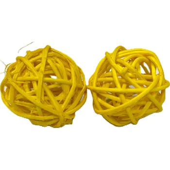 RATAN BALL 4CM žlutá