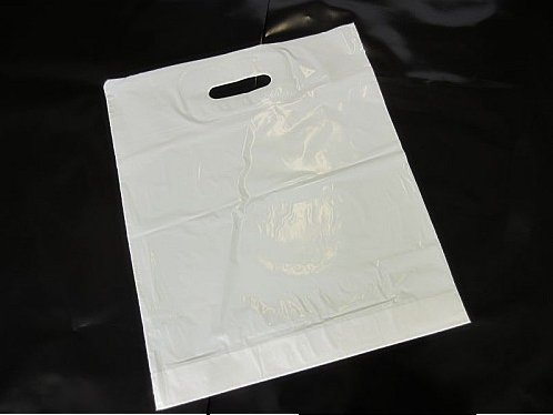 Taška T14 - 38 x 45 + 5 cm bílá, průhmat – 50 ks