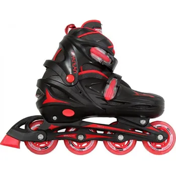 Kolečkové brusle Dětské inline kolečkové kolečka Spartan červené