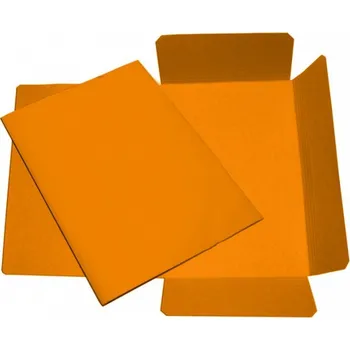 HIT OFFICE Odkládací mapa 3 klopy 253 Prešpán, 350 g Barva: Oranžová