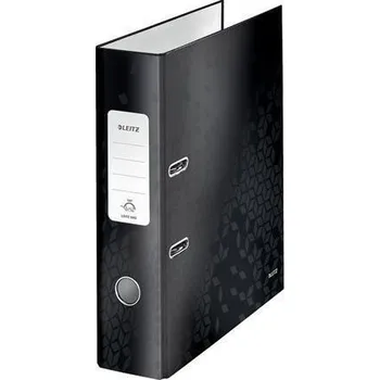 Pákový pořadač Leitz 180 Wow, černá, lesklý, 80 mm, A4, PP/karton