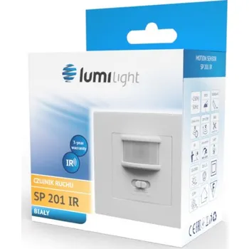 Pohybové čidlo PIR ČIDLO POHYBU DO KRABIČKY 160° BÍLÉ SP 201