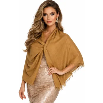 Šátek Dámský šátek 90 x 175 cm Fine 23-03 hnědý