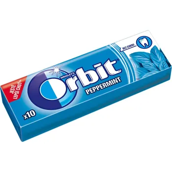 Žvýkačka Orbit PEPPERMINT dražé 14g cena za kartonové balení (Kartonové balení : 30 ks)