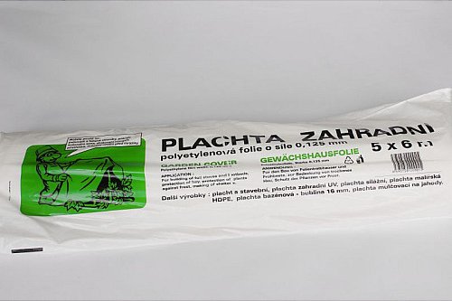 PE zahradní plachta 5 x 6 m x 125 µm