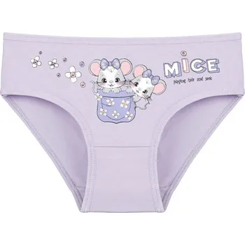 Dívčí spodní prádlo EVONA Dívčí kalhotky Myšky, fialové Velikost: 98