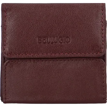 Peněženka Stylová mini kožená peněženka Bellugio Nriew, vínová