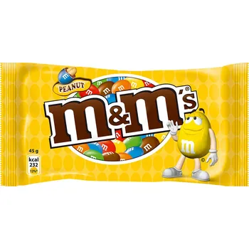 Bonbon M&M's Arašídové 45g cena za kartonové balení (Kartonové balení : 24 ks)