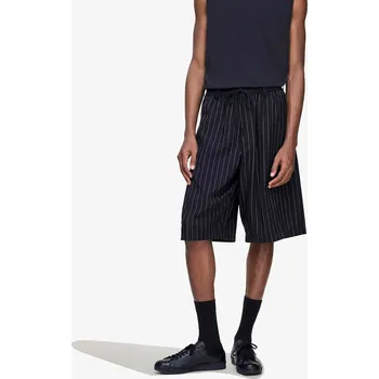 Pánské kraťasy Šortky Y-3 Sport Uniform Pinstripe Track Trousers Black L