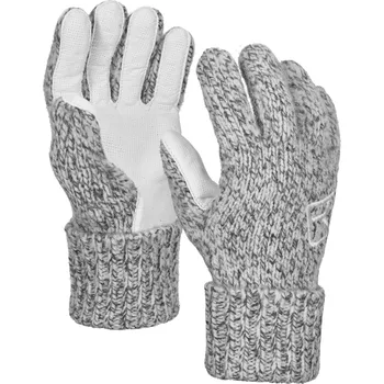 Rukavice Ortovox Classic Wool Glove Leather Barva: grey blend, Velikost: M