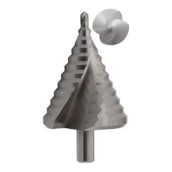 Dílna NÁSTROJE CZ Vrták stupňovitý HSS 6-60mm/12st. 6-10-15-20-25-30-35-40-45-50-55-60 stopka 13mm - VS66HSS