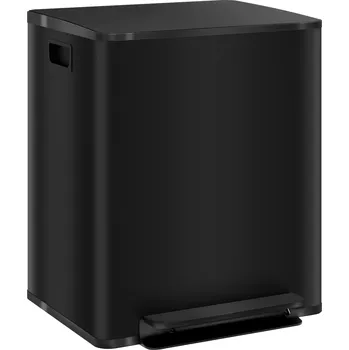 Odpadkový koš Odpadkový koš se 2 přihrádkami | černý
