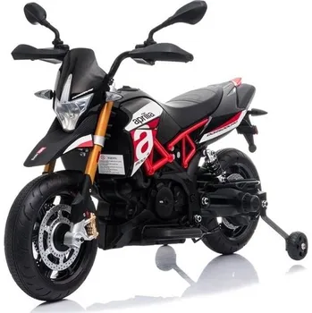 Dětské elektrovozidlo Mamido Dětská elektrická motorka Aprilia černo-červená