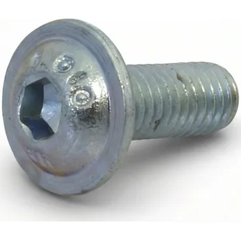 Šroub Šroub s půlkulatou hlavou s nákružkem imbus M6x16, 10.9, zn