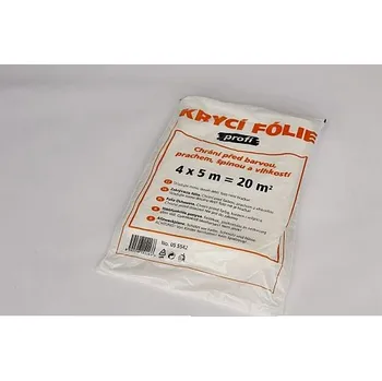 Krycí plachta Mikrotenová plachta KR20 PROFI - 4 x 5 m x 12 µm