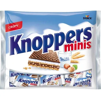 Knoppers Minis 200g cena za kartonové balení (Kartonové balení : 12 ks)